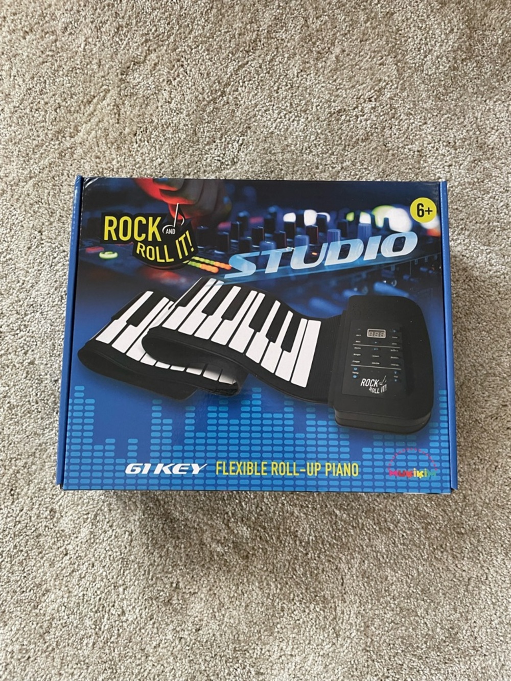 Roll-Up Foldable Piano Keyboard - Black - Rock and Roll It Studio (BRAND NEW)